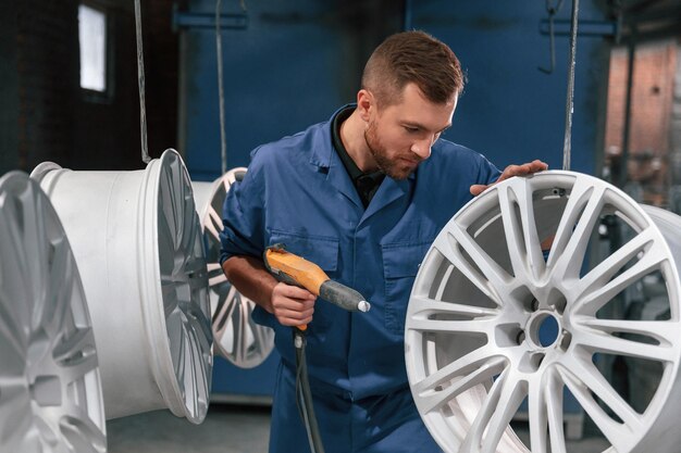 powder coating alloy wheels